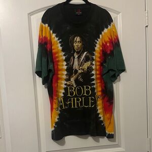 Vintage Cotton Bob Marley Zion Rootswear Tie Dye T-Shirt